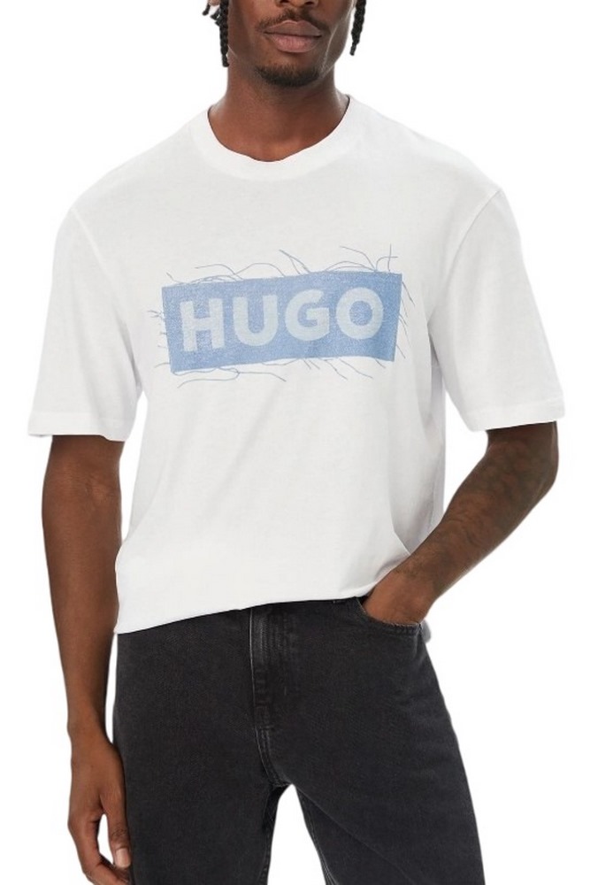 HUGO BOSS NAXTER JERSEY T-SHIRT ΜΠΛΟΥΖΑ ΑΝΔΡΙΚΗ NATURAL