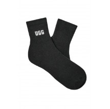 UGG QUINLIN LOGO QUARTER 2 PACK 1171623 ΚΑΛΤΣΑ ΜΕΣΑΙΑ ΓΥΝΑΙΚΕΙΑ WHITE/BLACK