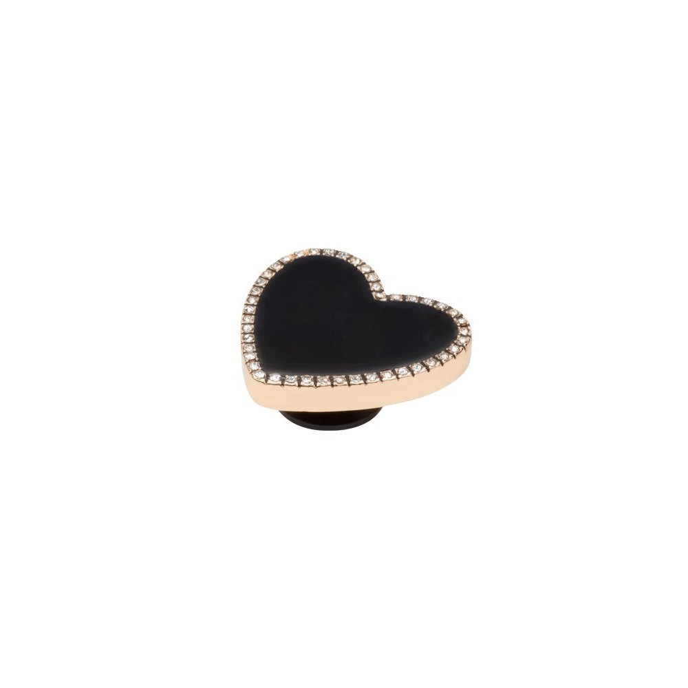 CROCS BLACK HEART WHIT GOLD OUTLINE JIBBITZ CHARMS ΑΞΕΣΟΥΑΡ ΓΥΝΑΙΚΕΙΟ BLACK