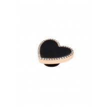 CROCS BLACK HEART WHIT GOLD OUTLINE JIBBITZ CHARMS ΑΞΕΣΟΥΑΡ ΓΥΝΑΙΚΕΙΟ BLACK
