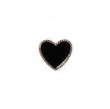 CROCS BLACK HEART WHIT GOLD OUTLINE JIBBITZ CHARMS ΑΞΕΣΟΥΑΡ ΓΥΝΑΙΚΕΙΟ BLACK