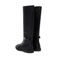 CALVIN KLEIN SQUARE HIGH BOOT LTH MG HDW ΜΠΟΤΑ ΓΥΝΑΙΚΕΙΑ BLACK