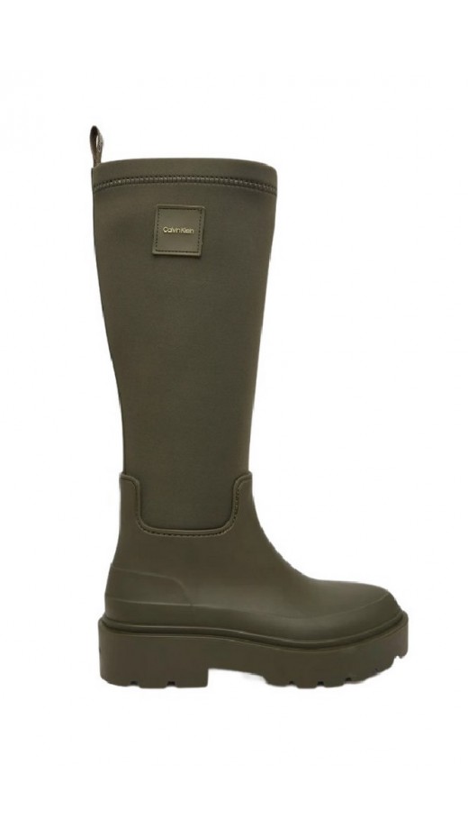 CALVIN KLEIN RAINBOOT HIGH RUBBER ΠΑΠΟΥΤΣΙ ΓΥΝΑΙΚΕΙΟ OLIVE