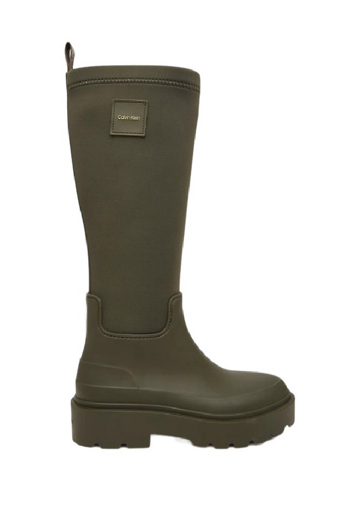 CALVIN KLEIN RAINBOOT HIGH RUBBER ΠΑΠΟΥΤΣΙ ΓΥΝΑΙΚΕΙΟ OLIVE