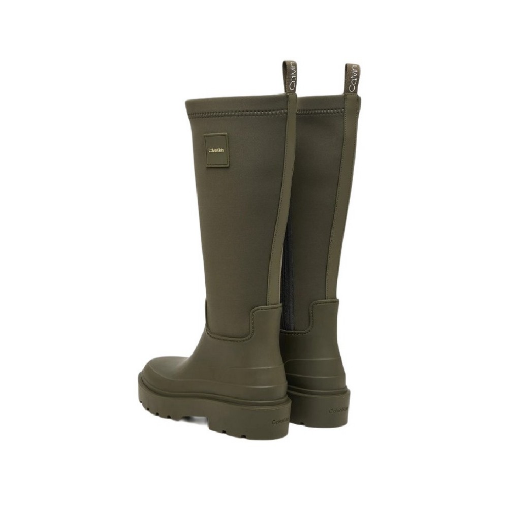 CALVIN KLEIN RAINBOOT HIGH RUBBER ΠΑΠΟΥΤΣΙ ΓΥΝΑΙΚΕΙΟ OLIVE