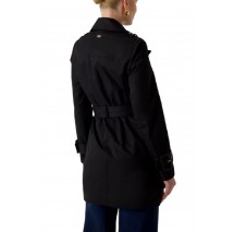 GUESS JULIANE TRENCH DOUBLE COLLAR ΚΑΠΑΡΝΤΙΝΑ ΓΥΝΑΙΚΕΙΑ BLACK