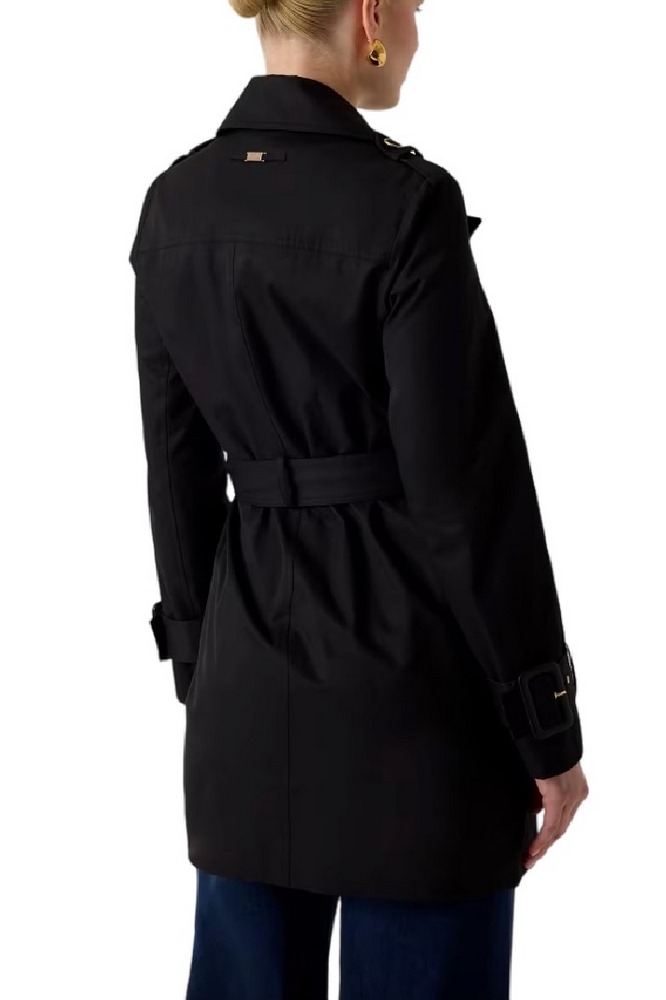 GUESS JULIANE TRENCH DOUBLE COLLAR ΚΑΠΑΡΝΤΙΝΑ ΓΥΝΑΙΚΕΙΑ BLACK
