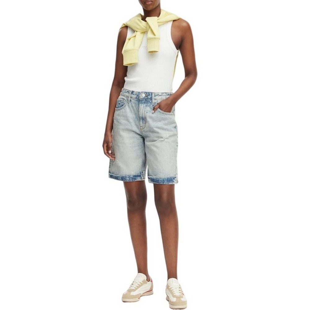TOMMY JEANS MIA RLXD BERMUDA BJ8015 ΤΖΙΝ ΒΕΡΜΟΥΔΑ ΓΥΝΑΙΚΕΙΑ DENIM LIGHT
