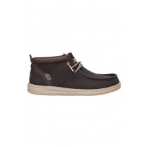 HEY DUDE WALLY MID GRIP CLASSIC ΠΑΠΟΥΤΣΙ ΑΝΔΡΙΚΟ DARK BROWN