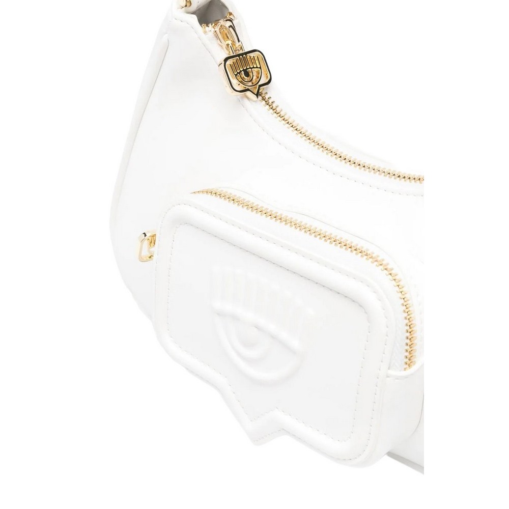 CHIARA FERRAGNI RANGE F - EYELIKE POCKET SMOOTH CALF ΤΣΑΝΤΑ ΓΥΝΑΙΚΕΙΑ WHITE