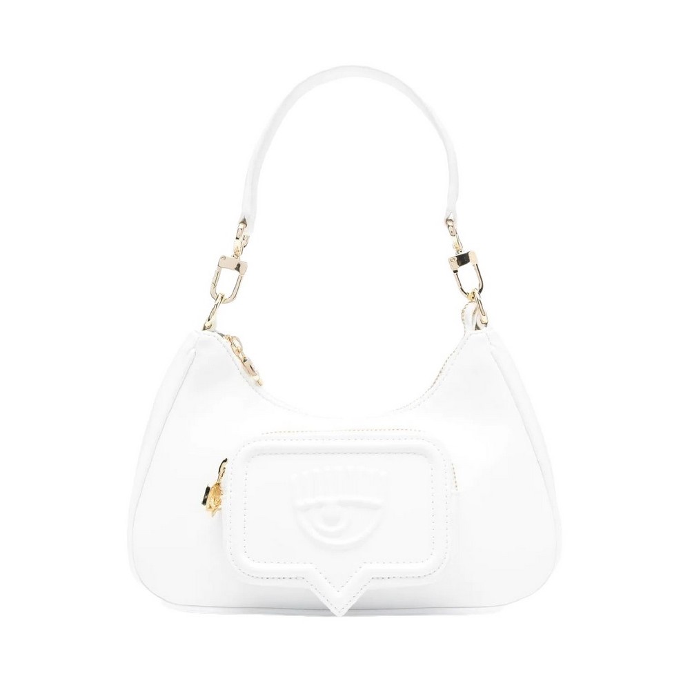 CHIARA FERRAGNI RANGE F - EYELIKE POCKET SMOOTH CALF ΤΣΑΝΤΑ ΓΥΝΑΙΚΕΙΑ WHITE