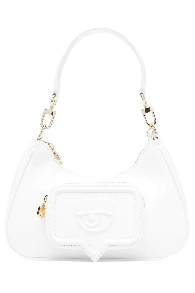 CHIARA FERRAGNI RANGE F - EYELIKE POCKET SMOOTH CALF ΤΣΑΝΤΑ ΓΥΝΑΙΚΕΙΑ WHITE