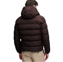 SUPERDRY HOODED SPORTS PUFFER JACKET ΜΠΟΥΦΑΝ ΑΝΔΡΙΚΟ BROWN