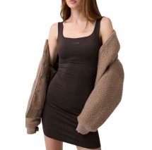 GUESS AZHA SHERPA BOMBER ΜΠΟΥΦΑΝ ΓΥΝΑΙΚΕΙΟ MOCHA