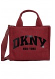 DKNY HANDLEE TOTE HANDBAG R41AOC80 ΤΣΑΝΤΑ ΓΥΝΑΙΚΕΙΑ BORDEAUX
