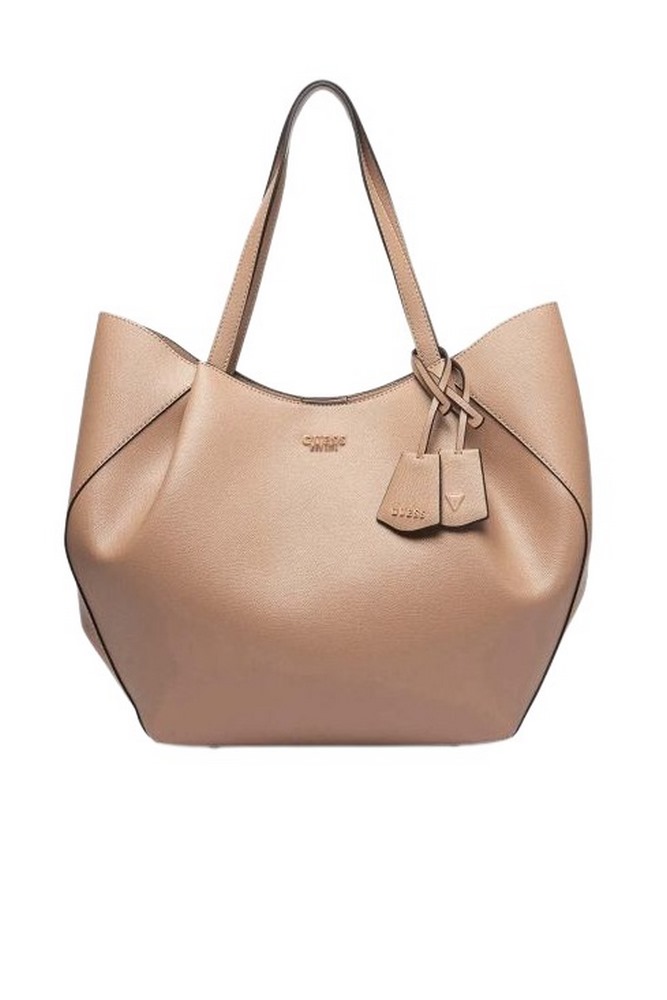 GUESS AMORETTE 2 IN 1 TOTE ΤΣΑΝΤΑ ΓΥΝΑΙΚΕΙΑ BEIGE