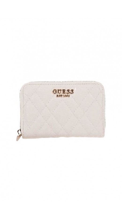 GUESS ISEMAY SLG MEDIUM ZIP AROUND ΠΟΡΤΟΦΟΛΙ ΓΥΝΑΙΚΕΙΟ OFF WHITE