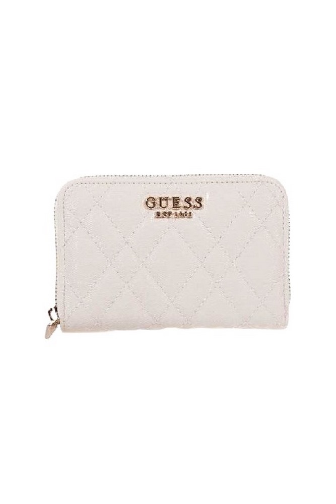 GUESS ISEMAY SLG MEDIUM ZIP AROUND ΠΟΡΤΟΦΟΛΙ ΓΥΝΑΙΚΕΙΟ OFF WHITE