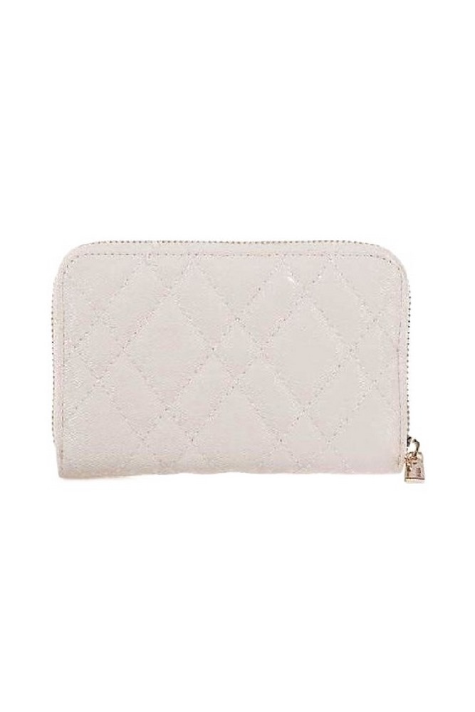 GUESS ISEMAY SLG MEDIUM ZIP AROUND ΠΟΡΤΟΦΟΛΙ ΓΥΝΑΙΚΕΙΟ OFF WHITE