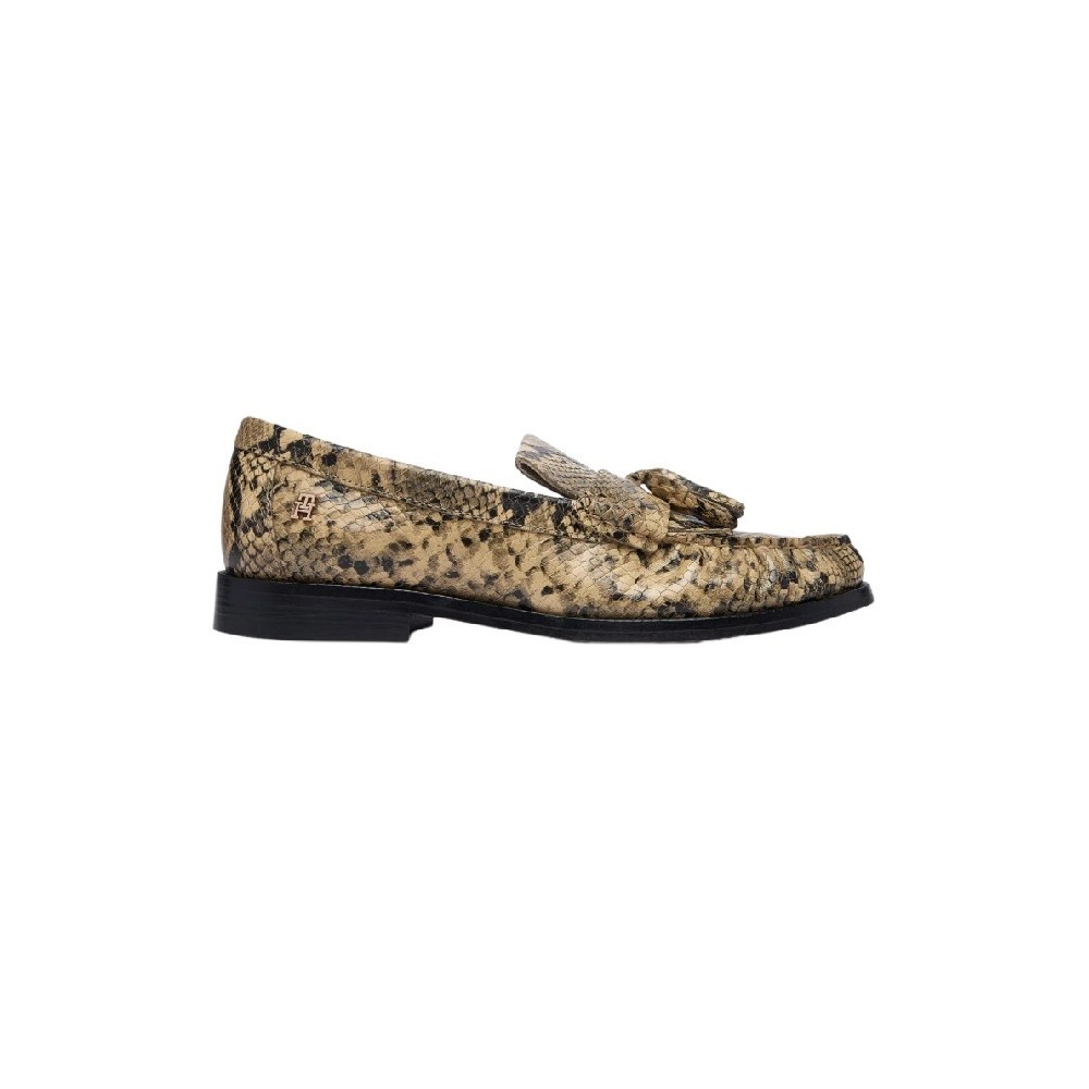 TOMMY HILFIGER LOAFER TASSEL SNAKE ΠΑΠΟΥΤΣΙ ΓΥΝΑΙΚΕΙΟ SNAKE PRINT