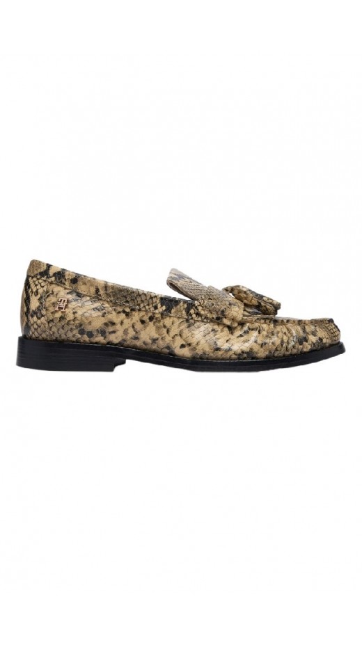 TOMMY HILFIGER LOAFER TASSEL SNAKE ΠΑΠΟΥΤΣΙ ΓΥΝΑΙΚΕΙΟ SNAKE PRINT