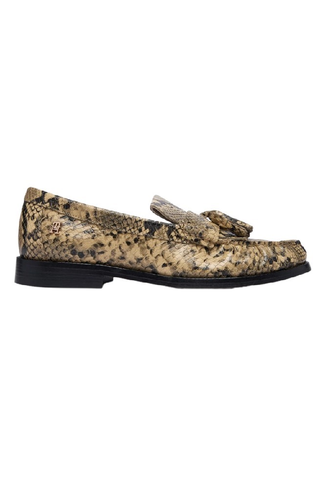 TOMMY HILFIGER LOAFER TASSEL SNAKE ΠΑΠΟΥΤΣΙ ΓΥΝΑΙΚΕΙΟ SNAKE PRINT