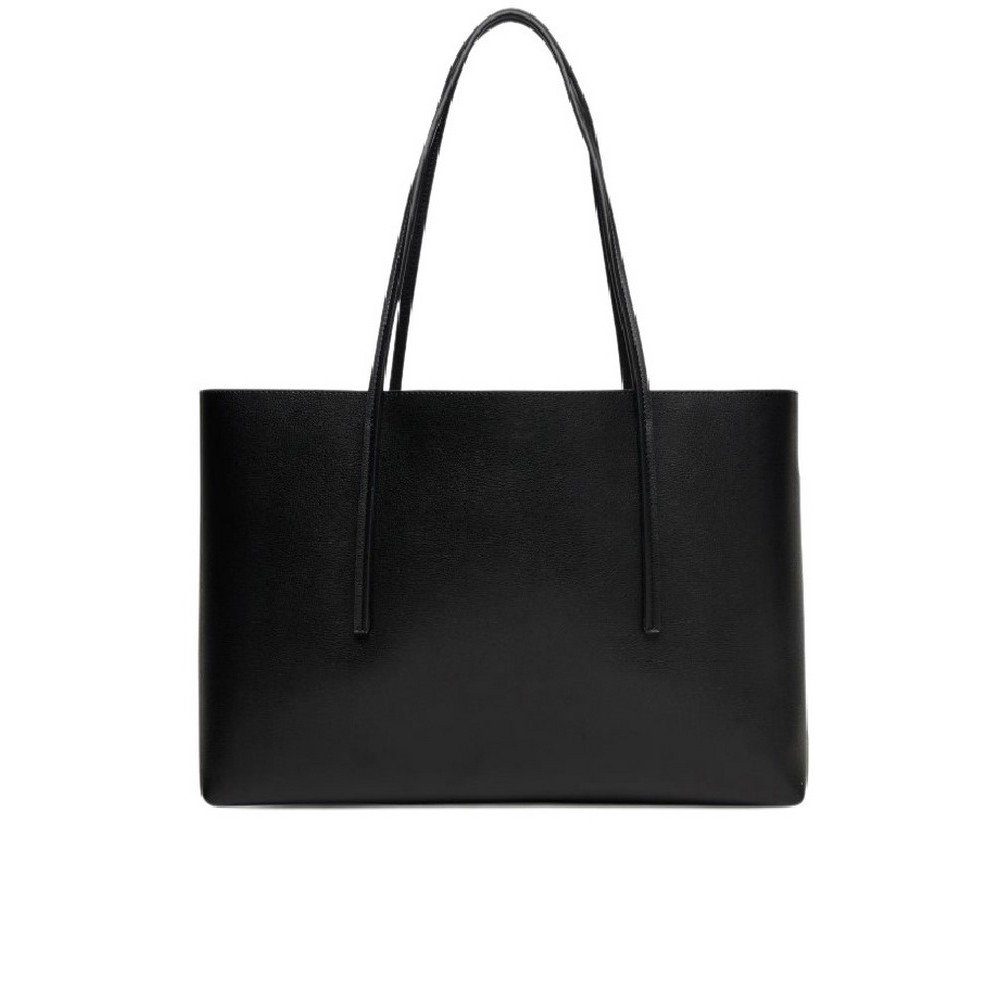 CALVIN KLEIN FOIL LOGO TOTE W/POUCH ΤΣΑΝΤΑ ΓΥΝΑΙΚΕΙΑ BLACK