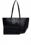 CALVIN KLEIN WOVEN MEDIUM CARRYALL ΤΣΑΝΤΑ ΓΥΝΑΙΚΕΙΑ BLACK