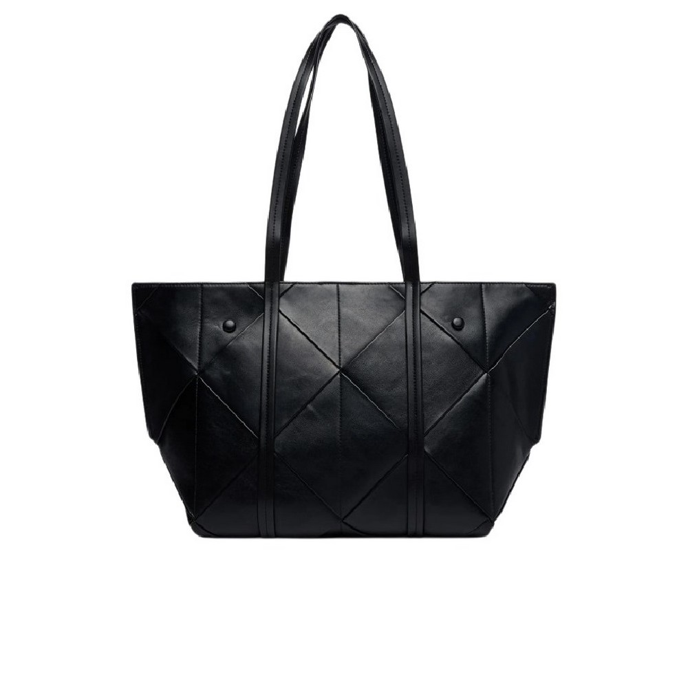 CALVIN KLEIN WOVEN MEDIUM CARRYALL ΤΣΑΝΤΑ ΓΥΝΑΙΚΕΙΑ BLACK
