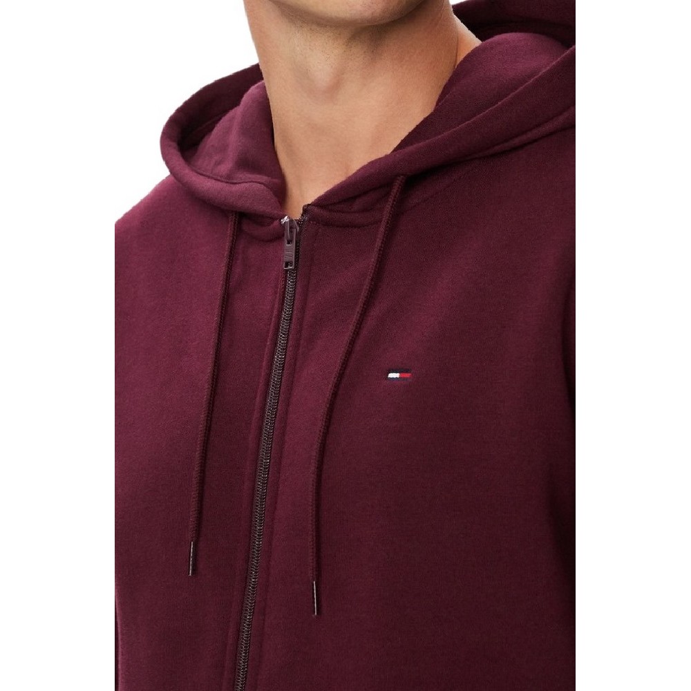 TOMMY JEANS REG S FLAG ZIP THRU ΖΑΚΕΤΑ ΦΟΥΤΕΡ ΑΝΔΡΙΚΗ BORDEAUX