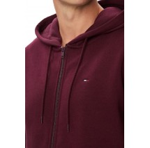 TOMMY JEANS REG S FLAG ZIP THRU ΖΑΚΕΤΑ ΦΟΥΤΕΡ ΑΝΔΡΙΚΗ BORDEAUX
