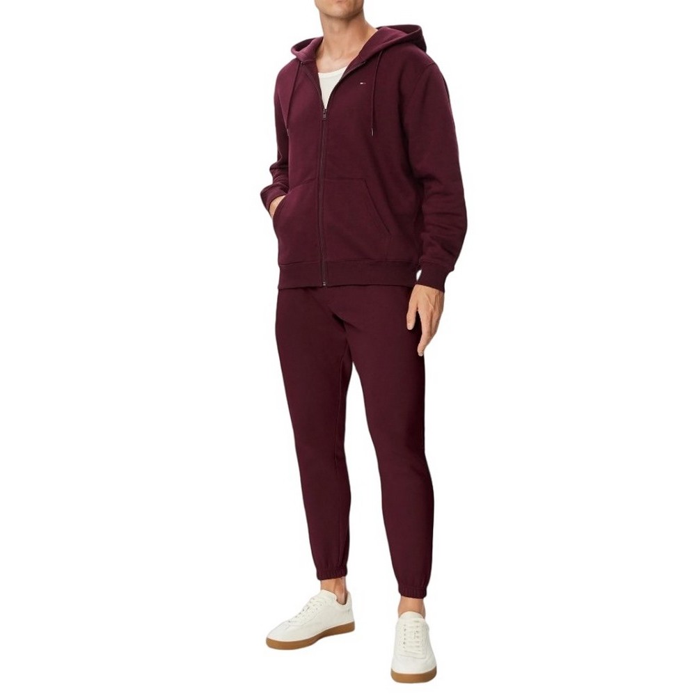 TOMMY JEANS REG S FLAG ZIP THRU ΖΑΚΕΤΑ ΦΟΥΤΕΡ ΑΝΔΡΙΚΗ BORDEAUX