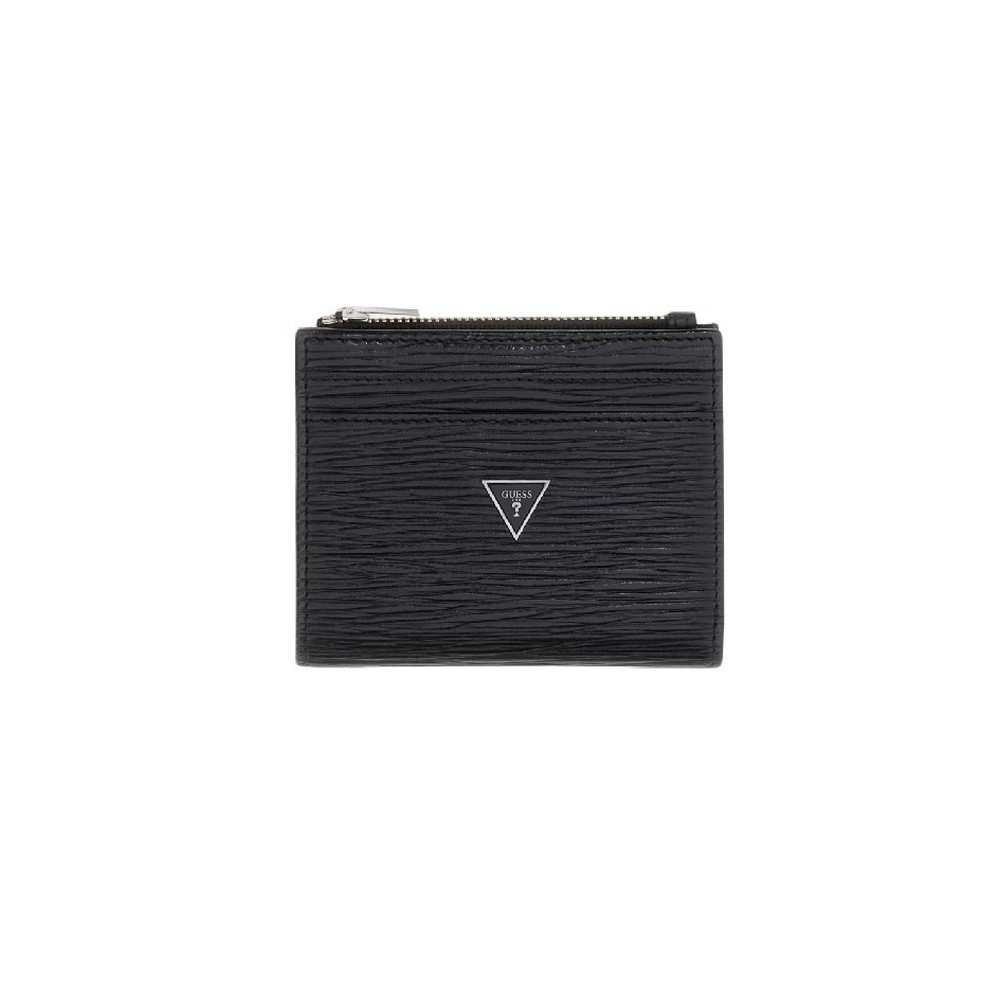 GUESS MILANO BIFOLD TOP ZIP SMMIPRLEA03 ΠΟΡΤΟΦΟΛΙ ΑΝΔΡΙΚΟ BLACK
