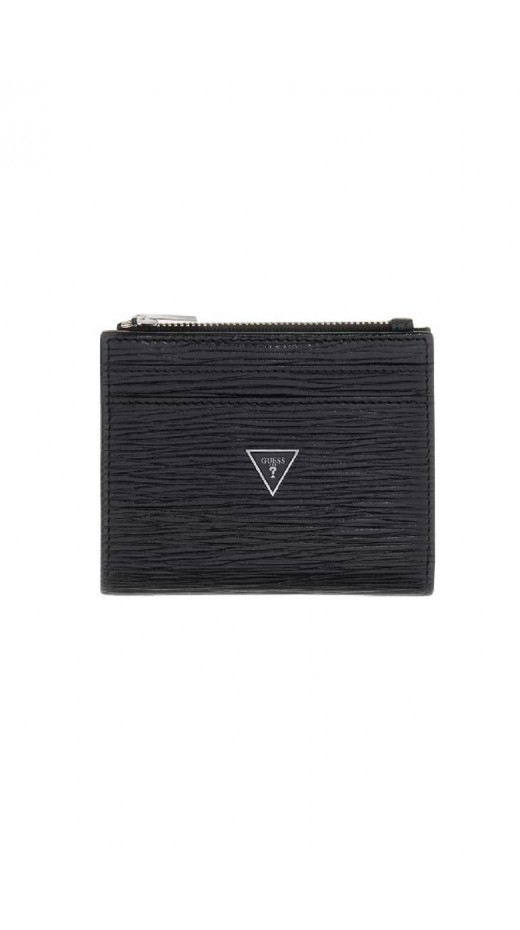 GUESS MILANO BIFOLD TOP ZIP SMMIPRLEA03 ΠΟΡΤΟΦΟΛΙ ΑΝΔΡΙΚΟ BLACK