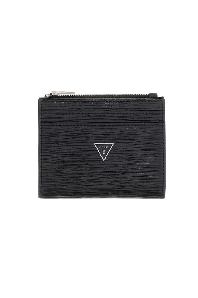 GUESS MILANO BIFOLD TOP ZIP SMMIPRLEA03 ΠΟΡΤΟΦΟΛΙ ΑΝΔΡΙΚΟ BLACK