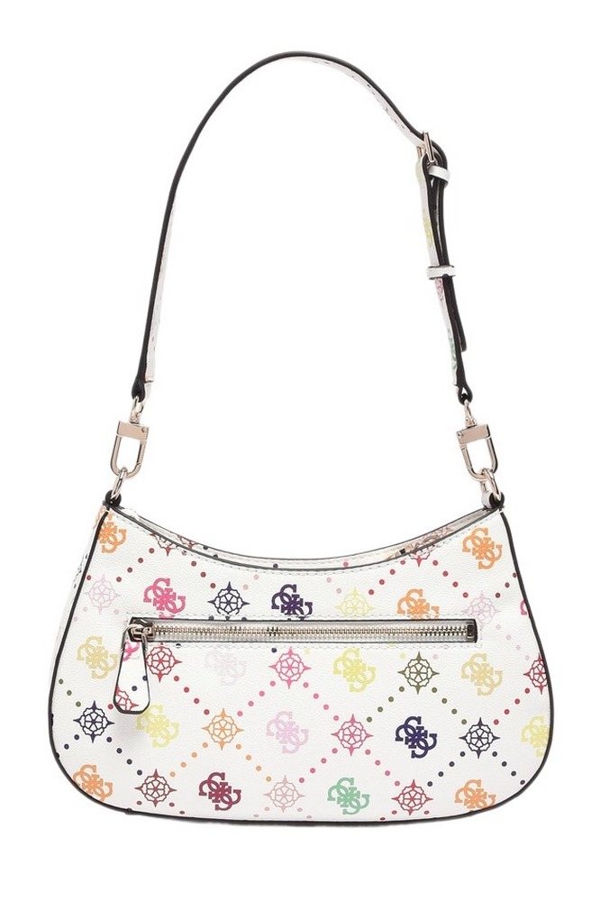 GUESS EMELIE LOGO TOP ZIP SHLDR BAG ΤΣΑΝΤΑ ΓΥΝΑΙΚΕΙΑ MULTI
