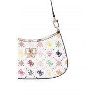 GUESS EMELIE LOGO TOP ZIP SHLDR BAG ΤΣΑΝΤΑ ΓΥΝΑΙΚΕΙΑ MULTI