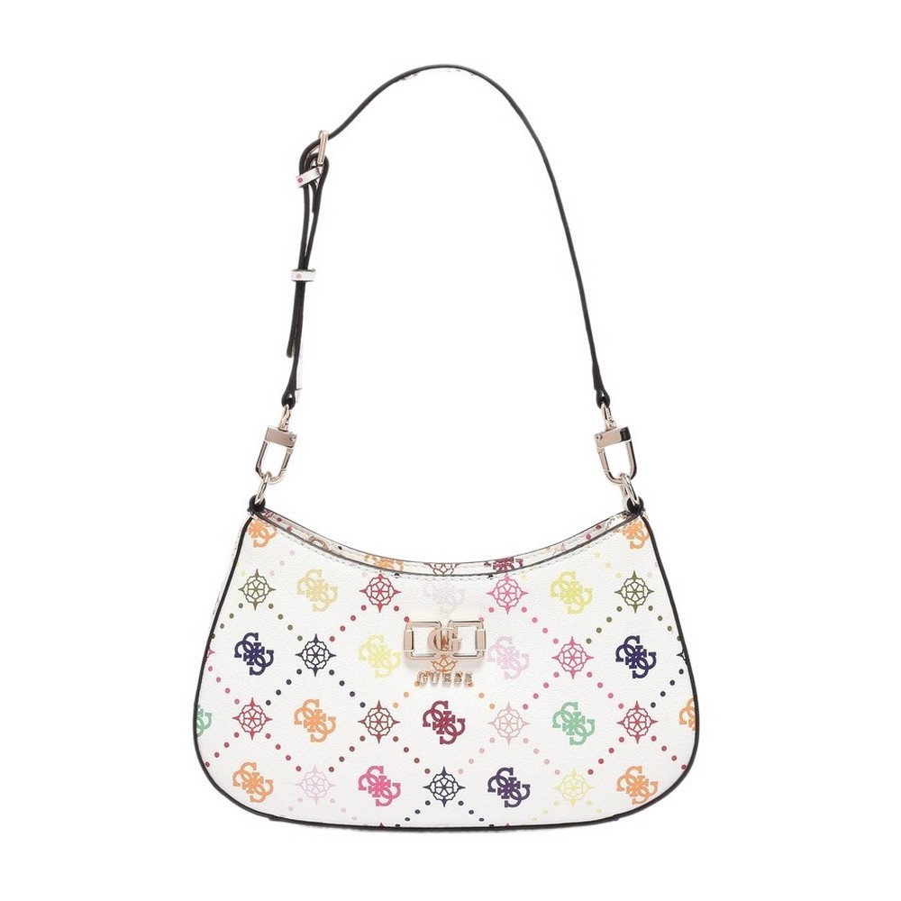 GUESS EMELIE LOGO TOP ZIP SHLDR BAG ΤΣΑΝΤΑ ΓΥΝΑΙΚΕΙΑ MULTI