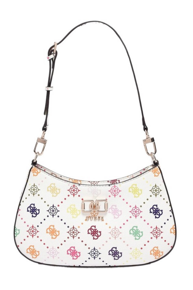 GUESS EMELIE LOGO TOP ZIP SHLDR BAG ΤΣΑΝΤΑ ΓΥΝΑΙΚΕΙΑ MULTI