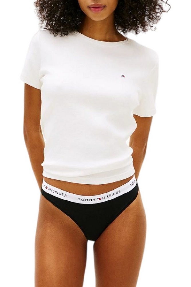 TOMMY HILFIGER 3 PACK THONG ΕΣΩΡΟΥΧΟ ΓΥΝΑΙΚΕΙΟ BLACK
