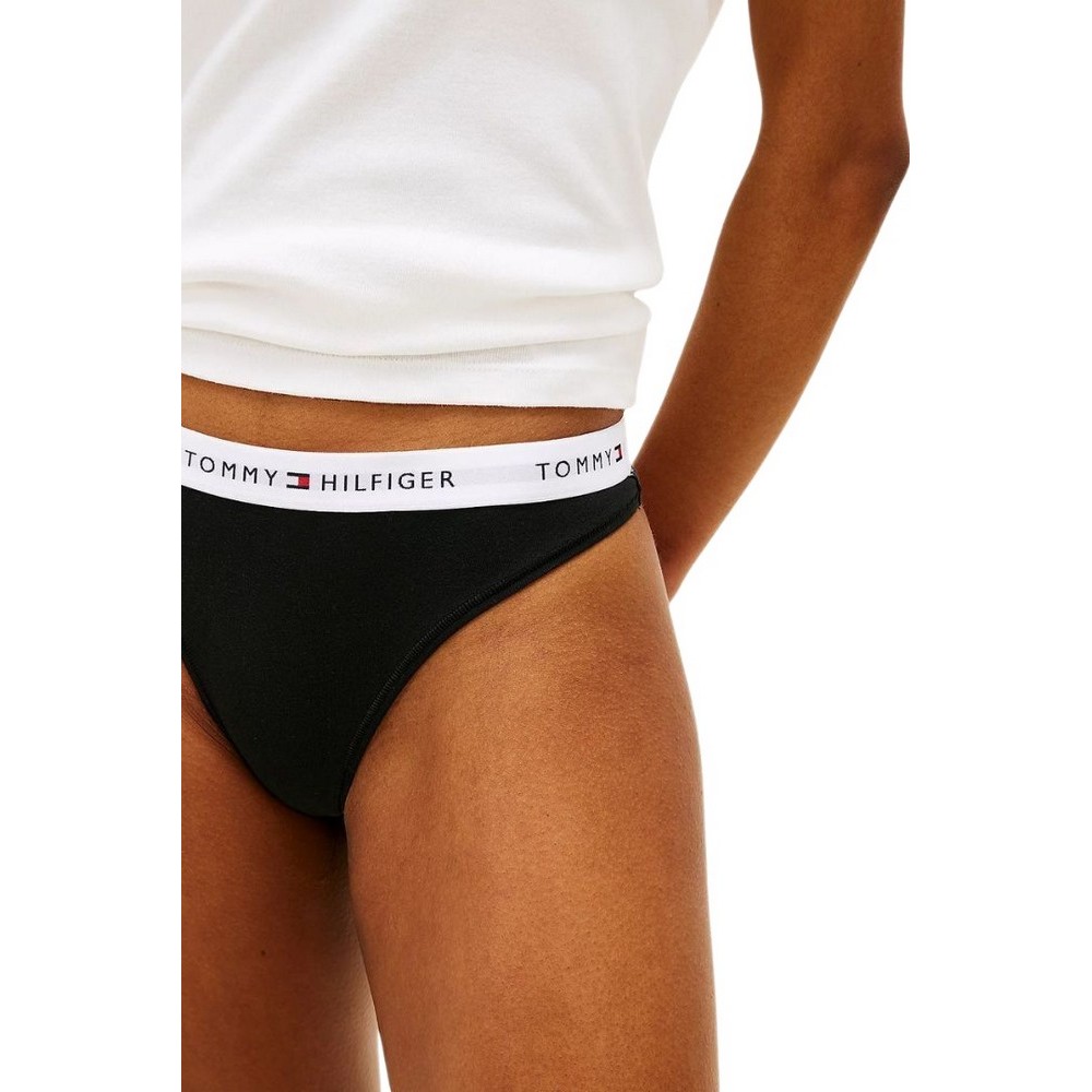 TOMMY HILFIGER 3 PACK THONG ΕΣΩΡΟΥΧΟ ΓΥΝΑΙΚΕΙΟ BLACK