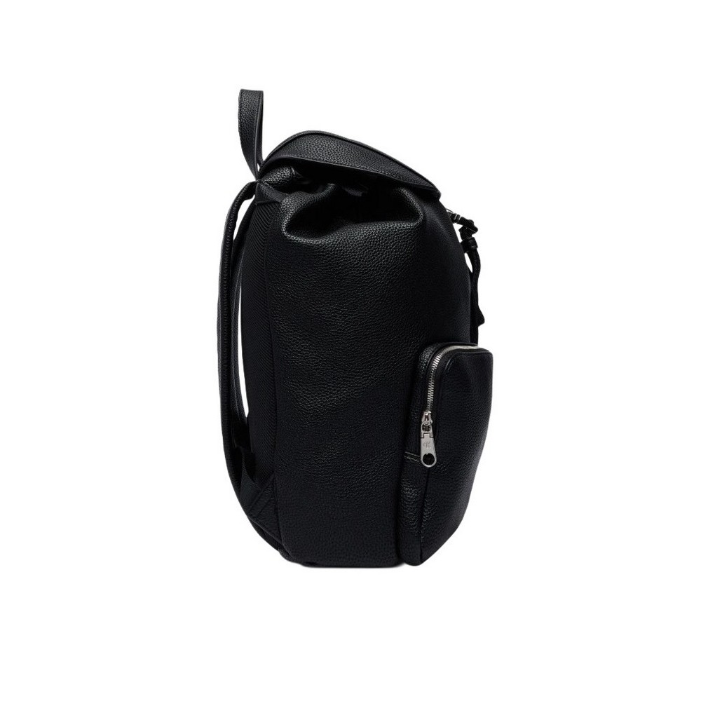 CALVIN KLEIN WEBBING STRAP FLAP BACKPACK ΤΣΑΝΤΑ ΓΥΝΑΙΚΕΙΑ BLACK
