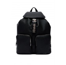CALVIN KLEIN WEBBING STRAP FLAP BACKPACK ΤΣΑΝΤΑ ΓΥΝΑΙΚΕΙΑ BLACK