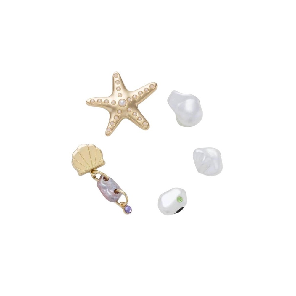 CROCS GOLD SEA 5 PACK JIBBITZ CHARMS ΑΞΕΣΟΥΑΡ ΓΥΝΑΙΚΕΙΟ GOLD