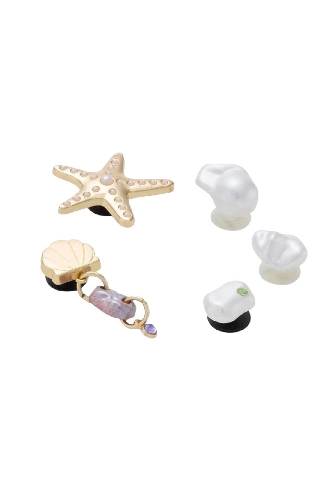 CROCS GOLD SEA 5 PACK JIBBITZ CHARMS ΑΞΕΣΟΥΑΡ ΓΥΝΑΙΚΕΙΟ GOLD