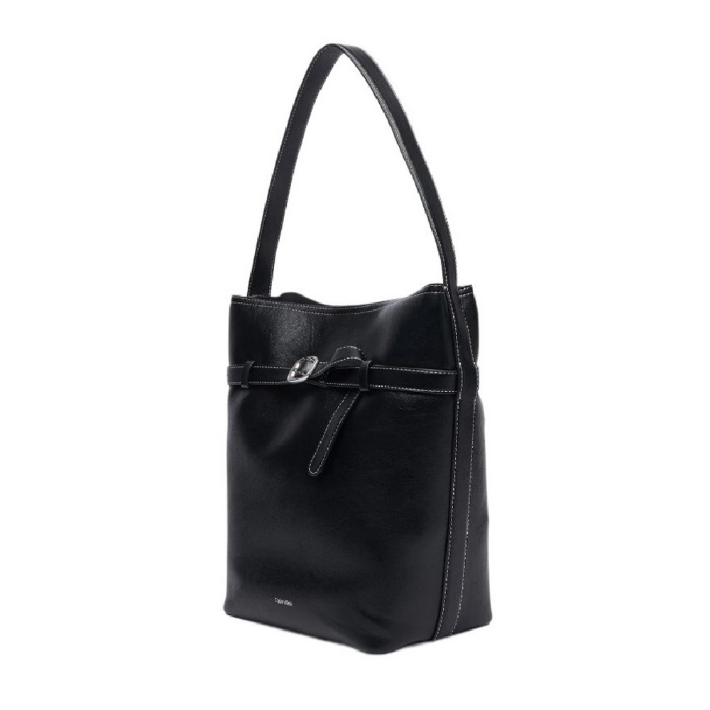 CALVIN KLEIN BUCKLE MEDIUM BUCKET ΤΣΑΝΤΑ ΓΥΝΑΙΚΕΙΑ BLACK