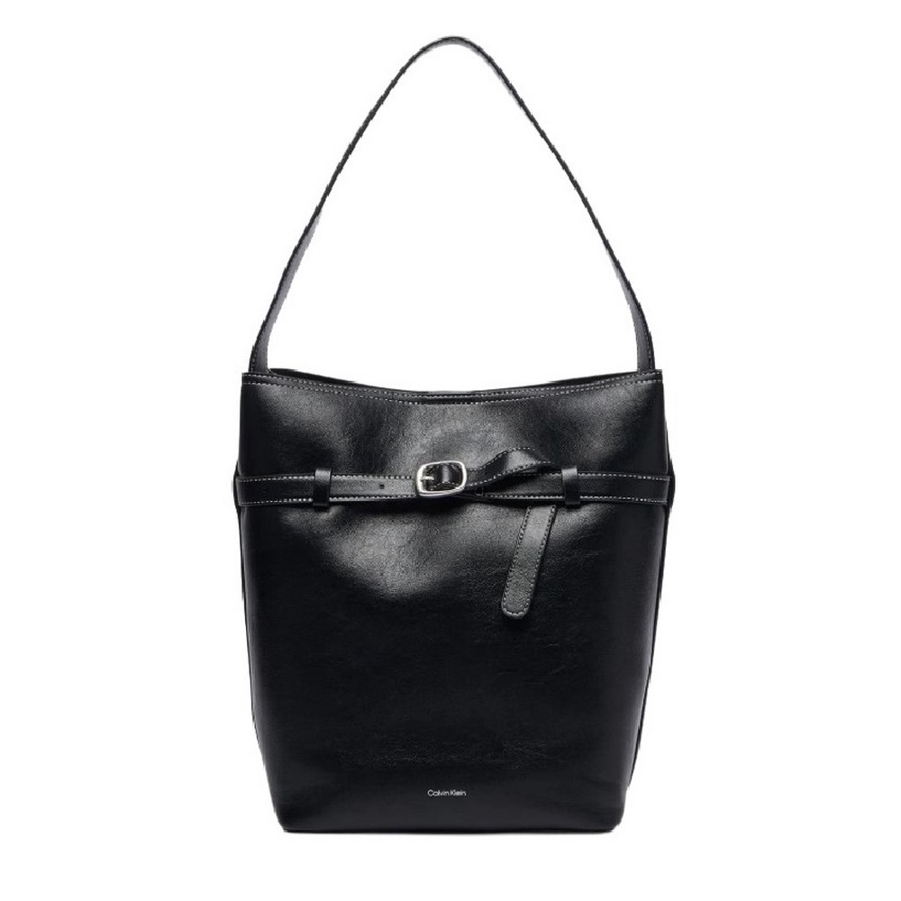 CALVIN KLEIN BUCKLE MEDIUM BUCKET ΤΣΑΝΤΑ ΓΥΝΑΙΚΕΙΑ BLACK
