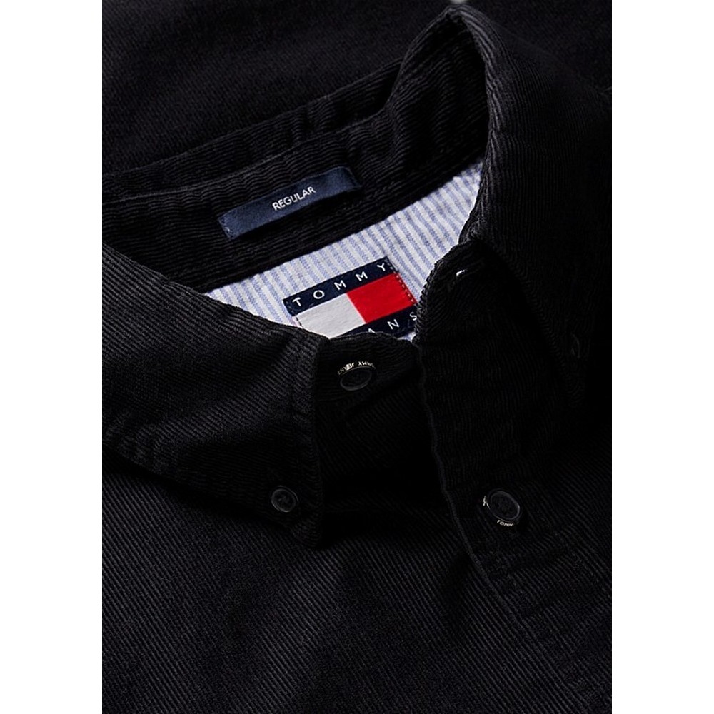 TOMMY JEANS REG BABY CORDUROY SHIRT EXT ΠΟΥΚΑΜΙΣΟ ΑΝΔΡΙΚΟ BLACK