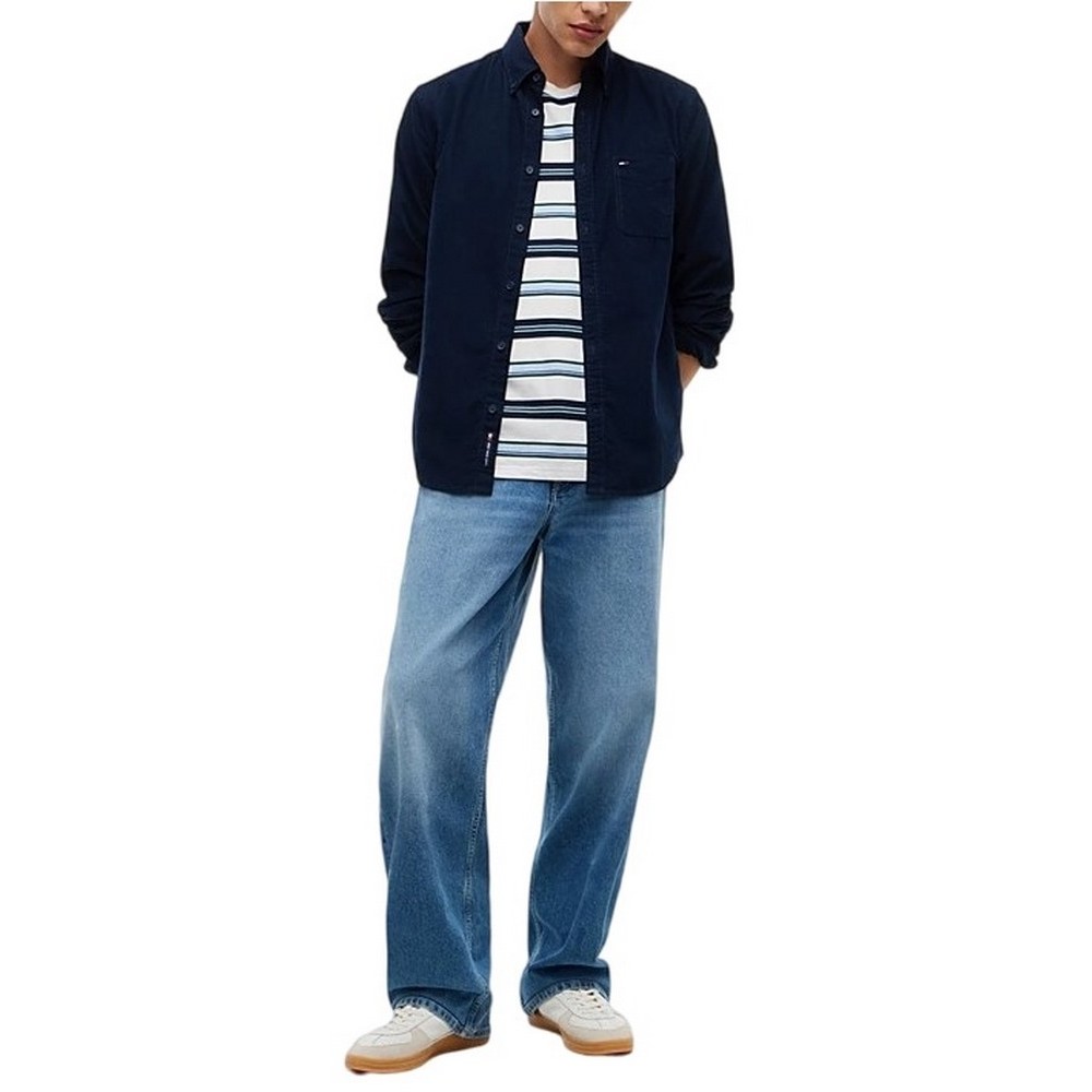 TOMMY JEANS REG BABY CORDUROY SHIRT EXT ΠΟΥΚΑΜΙΣΟ ΑΝΔΡΙΚΟ NAVY