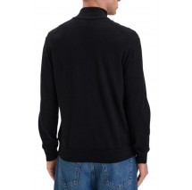 CALVIN KLEIN 100% MERINO FULL ZIP 14GG ΖΑΚΕΤΑ ΠΛΕΚΤΗ ΑΝΔΡΙΚΗ BLACK